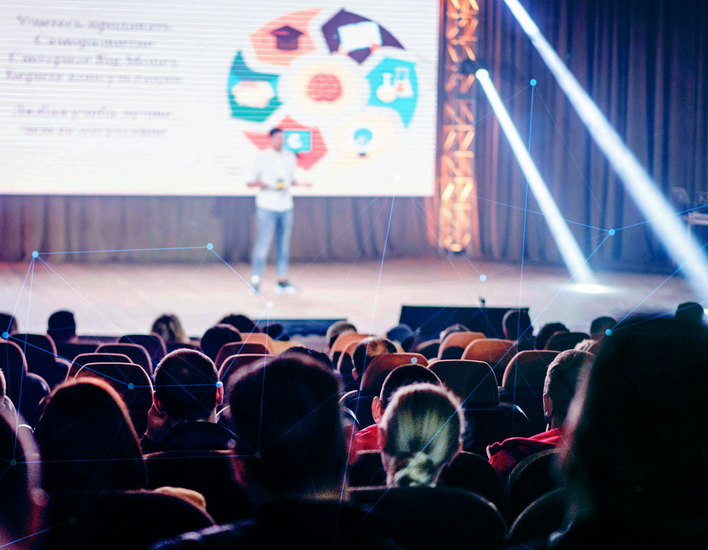 speaker on stage